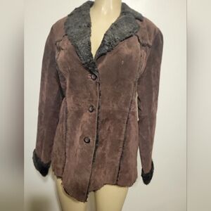 St Johns Bay Shearling Coat Countryside Apline Farm  Mountains Faux Fur Winter